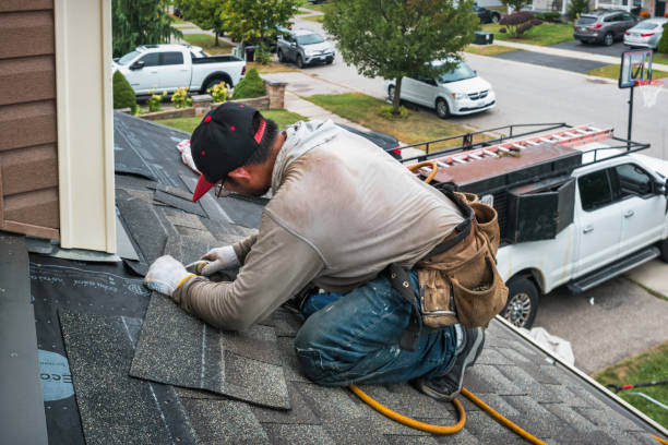 Professional Roofing technician working in Lorraine, NY